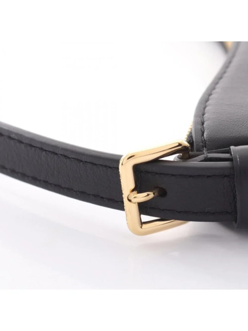 Louis Vuitton Shoulder Bag Pochette LV Blue Noir Leather